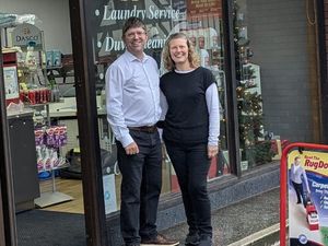 Adam Cawley with assistant Jannene Dunkerley