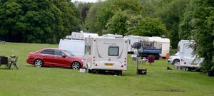 Travellers on land at the back of Walsall Wood Leisure Centre
