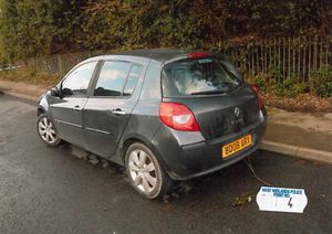 The Clio where Mr Iqbal's body was put