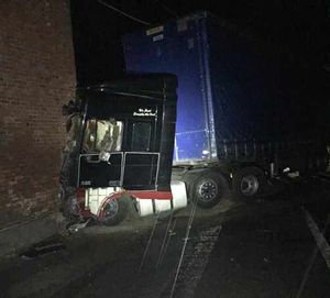 The crash scene last night. Photo: OPUShropshire