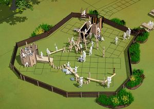 An artist's impression of what the play area could look like. Picture: Earth Wrights Ltd