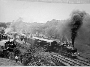 The first passenger train from Bridgnorth