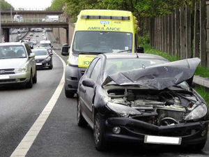 Supporting image for story: Three-car crash sees rush hour motorway delays