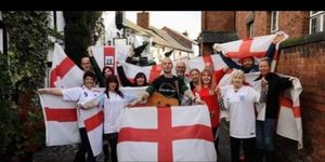 The Naked Sunday flash mob in Stafford
