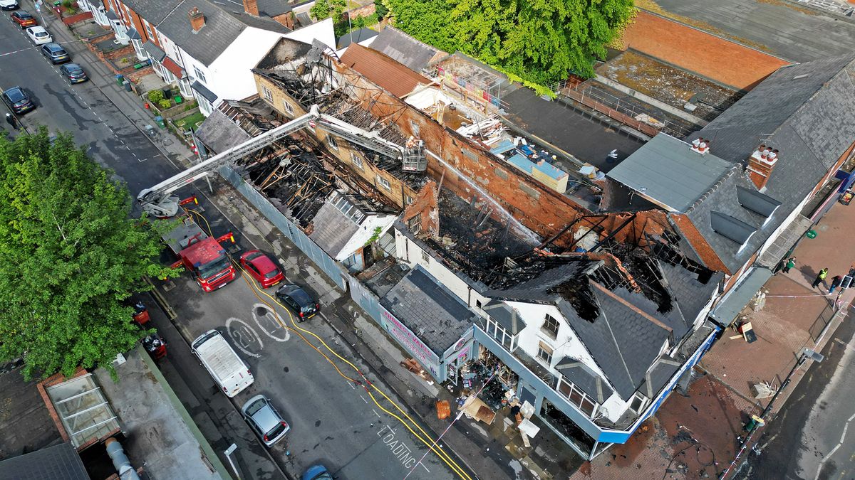 70 firefighters tackled severe blaze in derelict Smethwick building - with nearby property evacuated