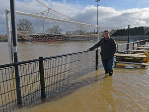 Supporting image for story: Football ground underwater for third successive winter after 20 years without flooding