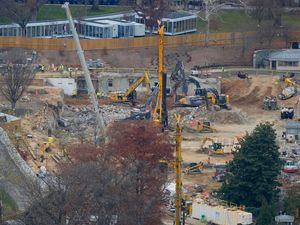 Supporting image for story: White House ballroom project ‘must continue for national security reasons’