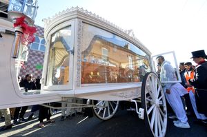 Crowds gathered for the funeral of teenage boxer Ali Tazeem 