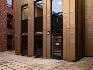 Supporting image for story: 'It feels like the Ritz!' First homeless people move into former student accommodation in Shrewsbury