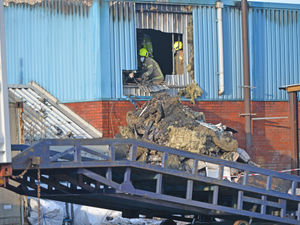 Supporting image for story: Relief as fire crews stop West Bromwich factory blaze spreading to nearby businesses