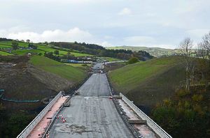 The new Dolfor bridge. Photo: Clive Williams.