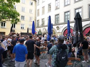 Supporting image for story: England fans in Germany arrested for Nazi salutes despite Southgate plea