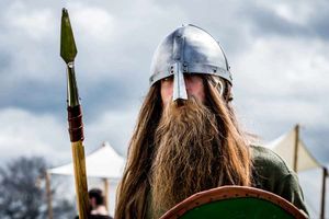 Supporting image for story: In pictures: Norman invasion as re-enactors set up camp in grounds of Whittington Castle