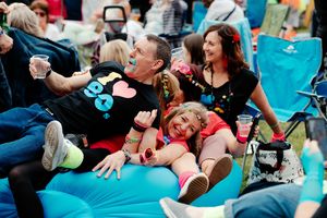 Crowds at Let's Rock Shrewsbury 2019