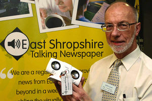 Robert Green, of East Shropshire Talking Newspaper