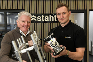 L-r - Steve Dunn of Business Growth West Midlands with Staht founder Rob Hirst