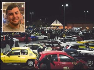 Supporting image for story: 'Did him proud': Friends of car crash victim Callum Powell at mega Shrewsbury car meet-up