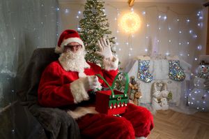Father Christmas at Acorns Hospice, Walsall.