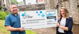 The courier driver and mental health worker won £1M for the second time with The National Lottery