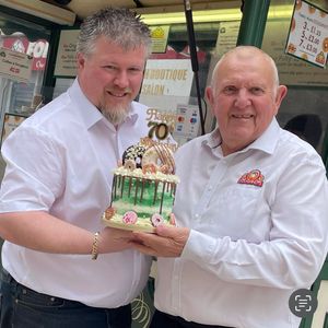 Rob Green (left) said he was proud to have an independent stall which served the community