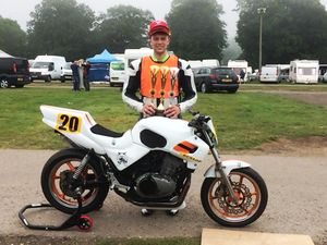 Josh Langman currently sits third in the Thundersport GB, CB500 class