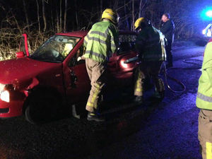 Supporting image for story: Pictures: Woman cut free from crash near Ironbridge Power Station