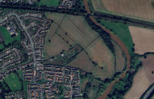 Taylor Wimpey and Persimmon Homes want to build 430 homes and a local centre on land at Weir Hill to the east of Shrewsbury. Photo: Google