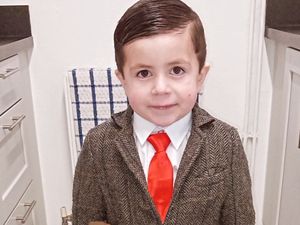Supporting image for story: Little Tommy has bumbling Mr Bean down to a tee