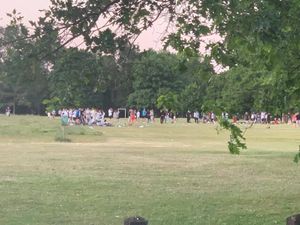 Crowds formed in Tettenhall for a 'mass gathering'. Photo: Tettenhall/Facebook.