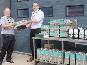 Supporting image for story: College donates old electronic equipment to charity