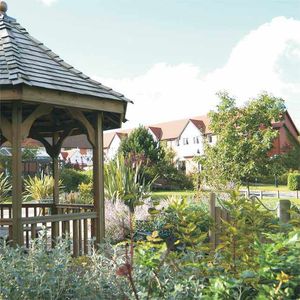 View of Fairlawns Hotel and Spa from the landscaped garden