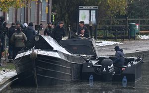 DUDLEY COPYRIGHT NATIONAL WORLD STEVE LEATH 19/11/24Peaky Blinders Movie filming around Bumblehole Nature Reserve/ Warrens Hall Nature Reserve, Netherton area.