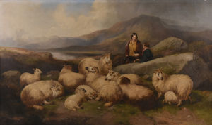 The oil painting by Richard Ansdell that sold for £2,700.