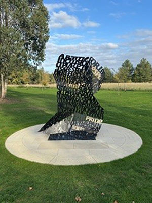 LGBT+ Armed Forces Memorial at National Memorial Arboretum in Staffordshire. T