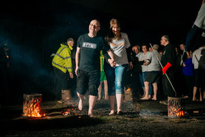 Firewalk at Black Country Living Museum in support of the Acorns Children's Hospice