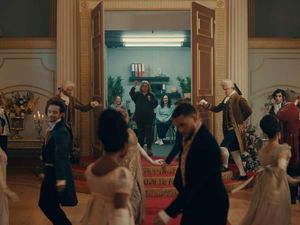 Supporting image for story: Bridgerton superfan wins ticket to Paris premiere following hidden camera stunt