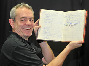 Supporting image for story: 'The Beatles from Wales': Guestbook signed by stars going under the hammer