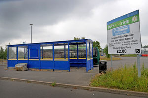 The park-and-ride station at Harlescott