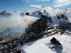 Supporting image for story: Witnesses describe helplessness over Turkish ski hotel fire horror