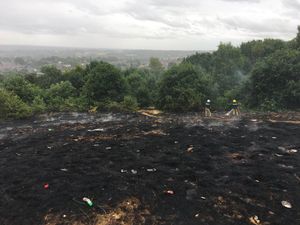 Supporting image for story: Firefighters tackle large grass blaze in Rugeley