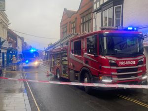Supporting image for story: Market Drayton street without power after fire alert at shop