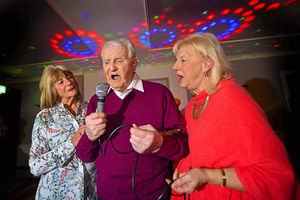 Supporting image for story: Telford karaoke king Stan on song for his 101st birthday - watch the video