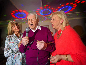 Supporting image for story: Telford karaoke king Stan on song for his 101st birthday - watch the video