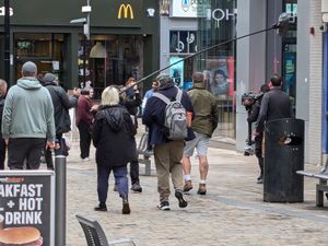 Supporting image for story: Lights, camera, action! Production crews spotted in Wolverhampton city centre as filming for 'mystery' movie continues