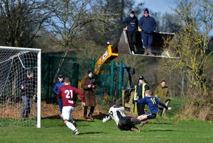 Locals found novel ways of getting a good view of the action