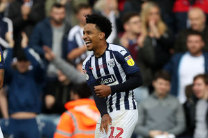 Matheus Pereira of West Bromwich Albion celebrates after scoring a goal to make it 1-0. (AMA)