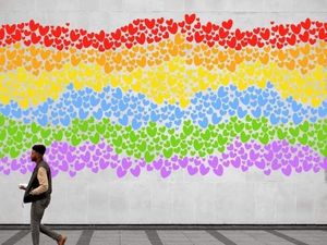 Supporting image for story: Colourful artwork at Telford shopping centre will remember those lost during pandemic