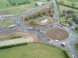 Supporting image for story: Major road near Oswestry blocked after two lorries collide and car damaged by crash debris