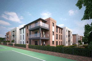 An artist's impression of the planned apartments