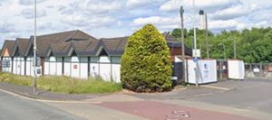 The Land Rover showroom in Wolverhampton